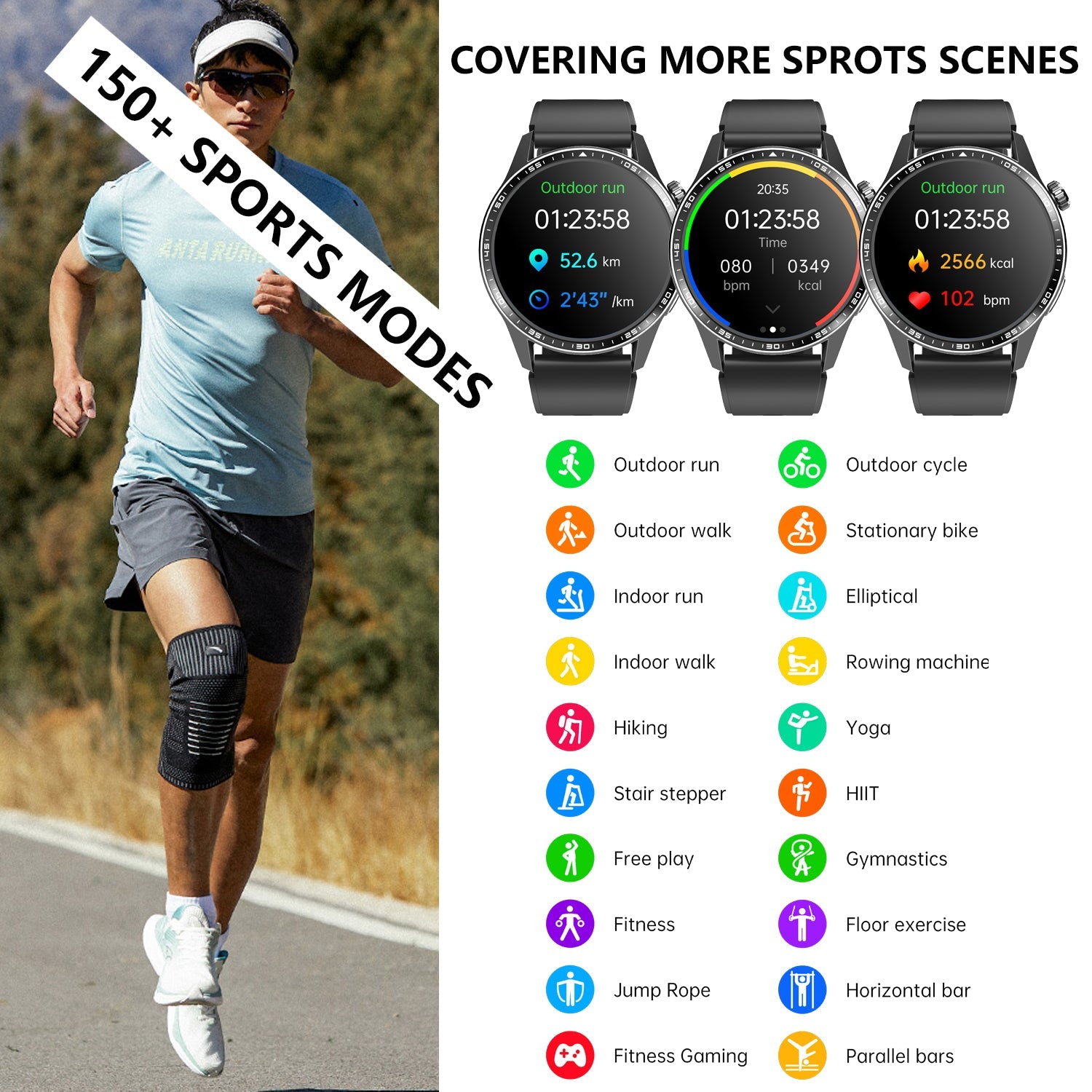 Healthy Blood Oxygen Smart Watch Men ECG+PPG Precise Body Temperature Heart Rate Monitor Smartwatch HRV Blood Pressure Watches-4